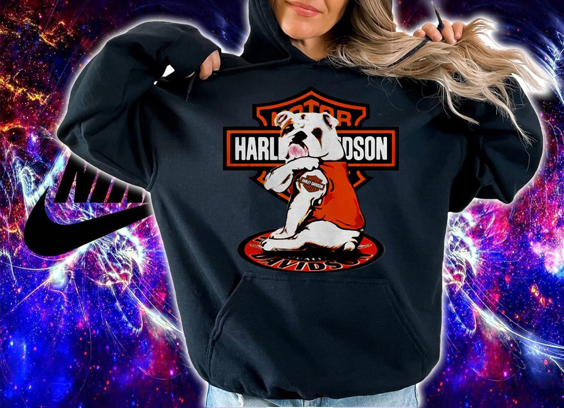 Bulldog Tattoo Motor Harley-davidson Cycles t-shirt hoodie