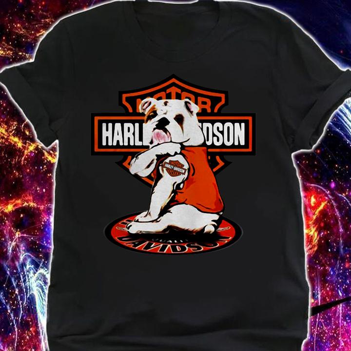 Bulldog Tattoo Motor Harley-davidson Cycles t-shirt shirt
