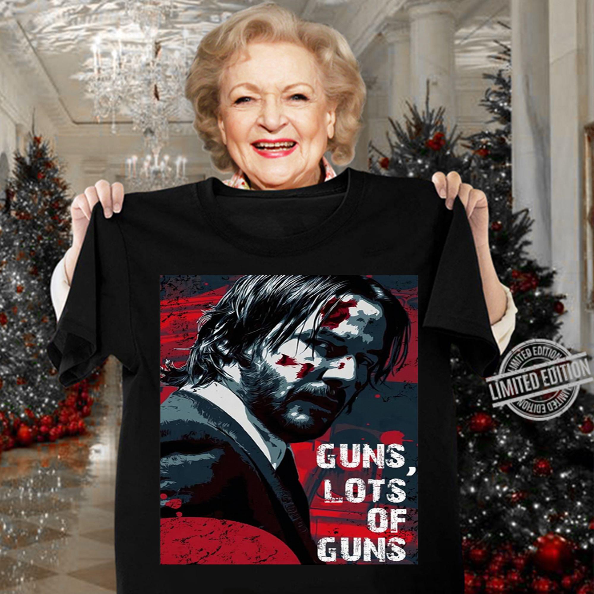 John Wick Guns lots ofs guns t-shirt woman shirt