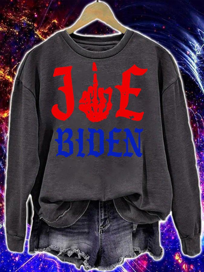 Skeleton fuck Joe Biden t-shirt sweatshirt