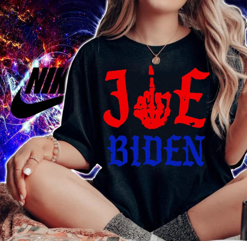 Skeleton fuck Joe Biden t-shirt woman shirt
