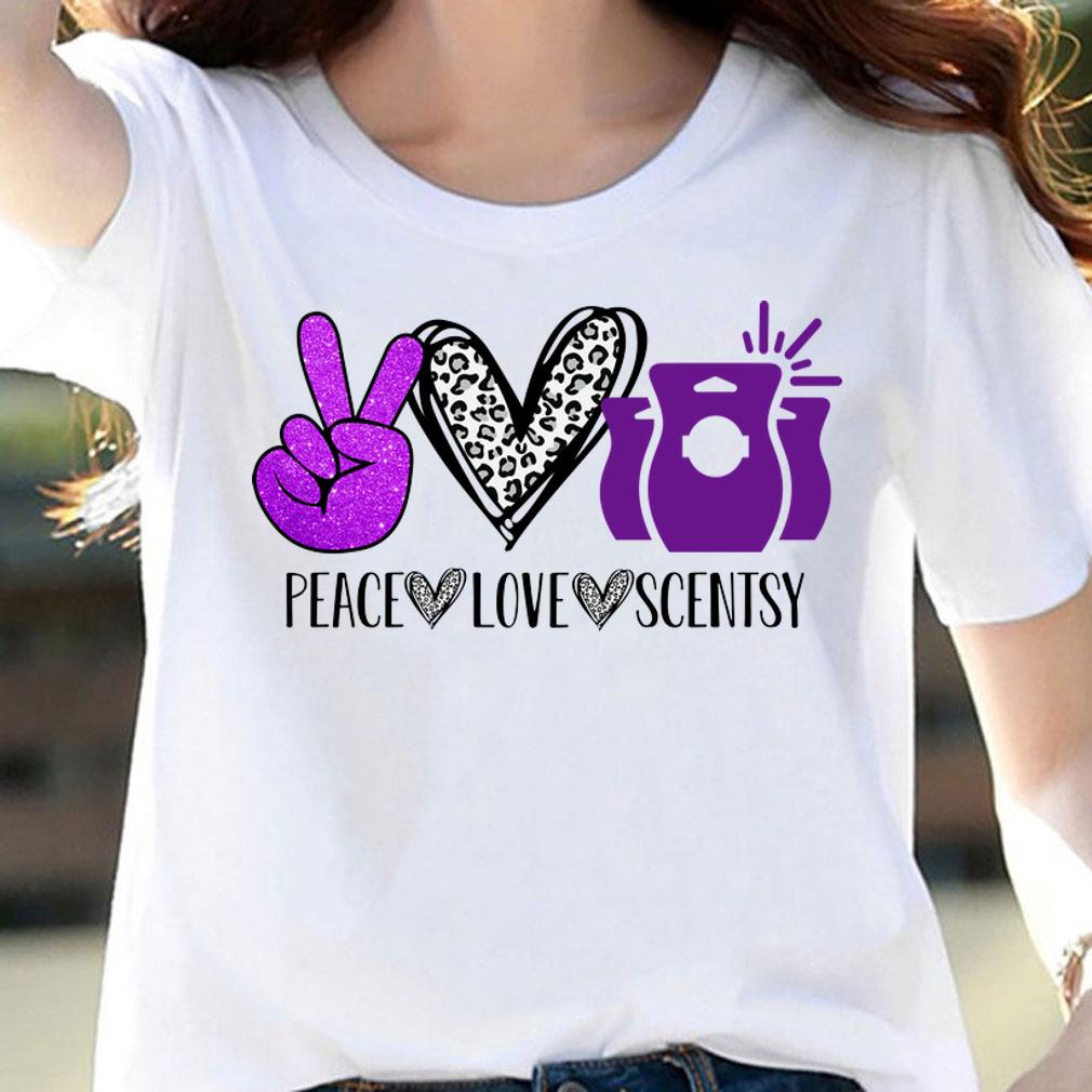 Peace love Scentsy t-shirt woman shirt