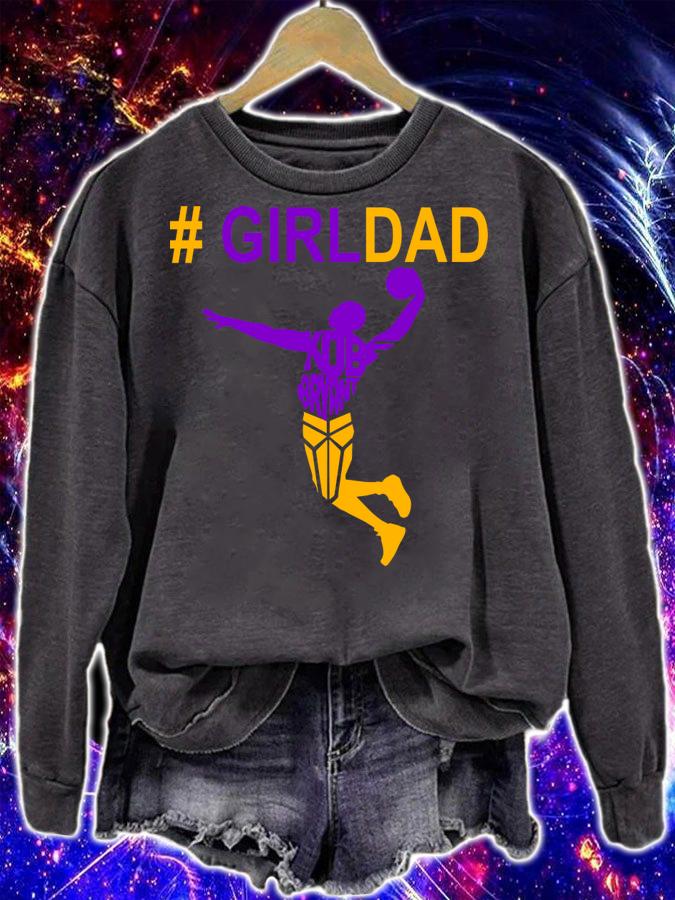 Girl dad kobe bryant playing basketball father’s day t-shirt sweatshirt