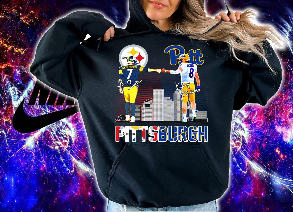 Pittsburgh Ben Roethlisberger vs Kenny Pickett signature t-shirt hoodie