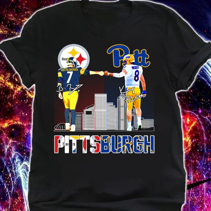 Pittsburgh Ben Roethlisberger vs Kenny Pickett signature t-shirt shirt