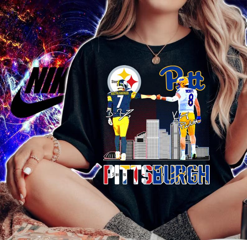 Pittsburgh Ben Roethlisberger vs Kenny Pickett signature t-shirt woman shirt