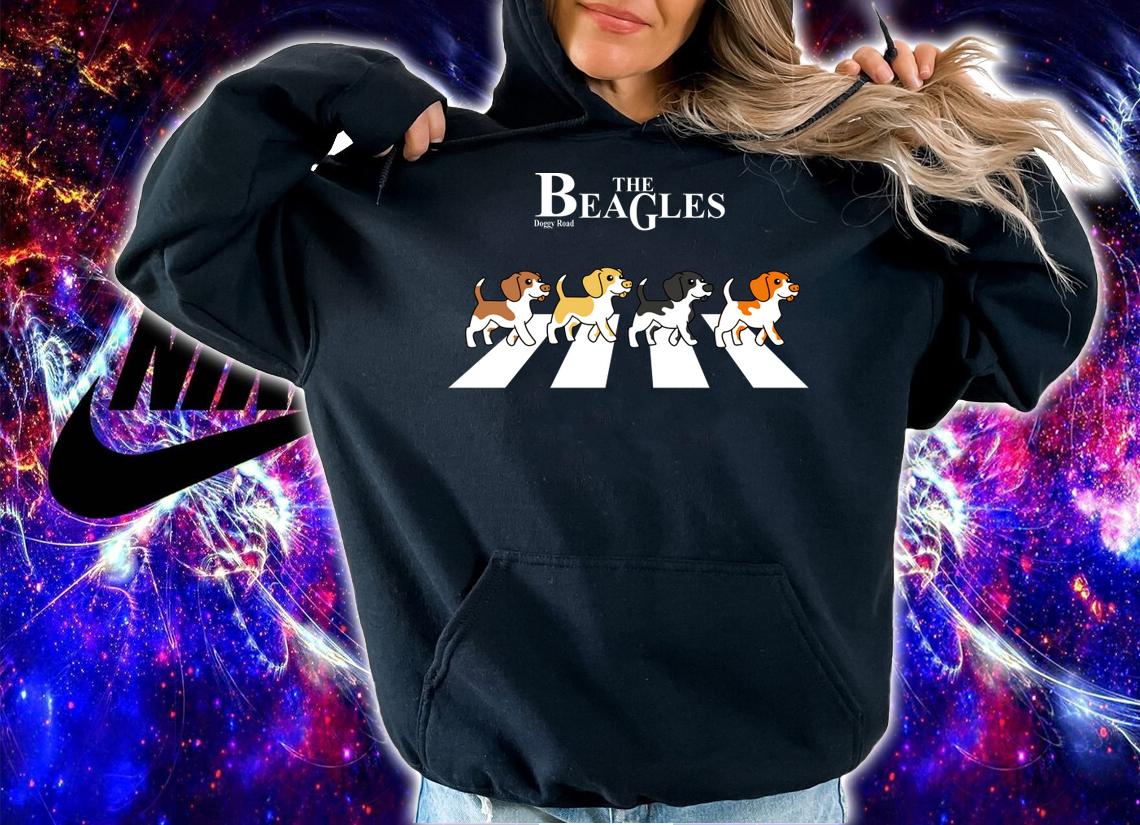 The Beagles parody The Beatles abbey road t-shirt hoodie