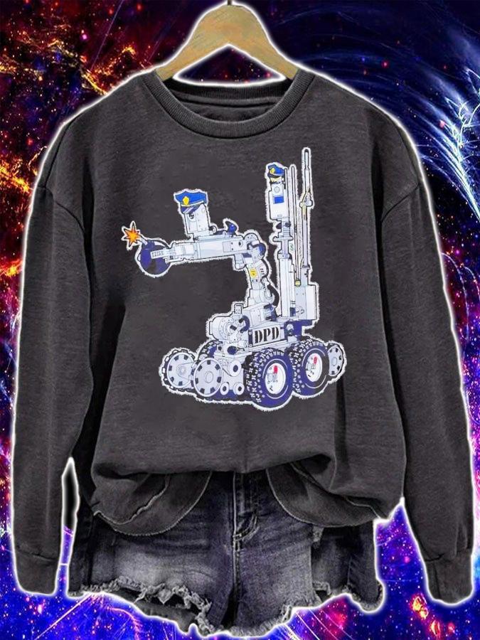 Donut operator Dallas bomb robot t-shirt sweatshirt