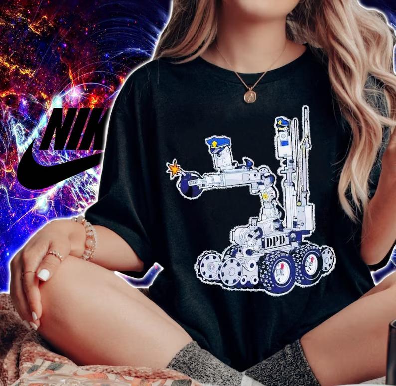 Donut operator Dallas bomb robot t-shirt woman shirt