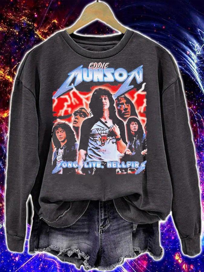 Eddie Munson long live hellfire graphic t-shirt sweatshirt