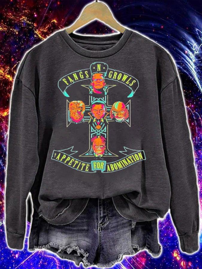 Fangs n Growls appetite for abomination t-shirt sweatshirt
