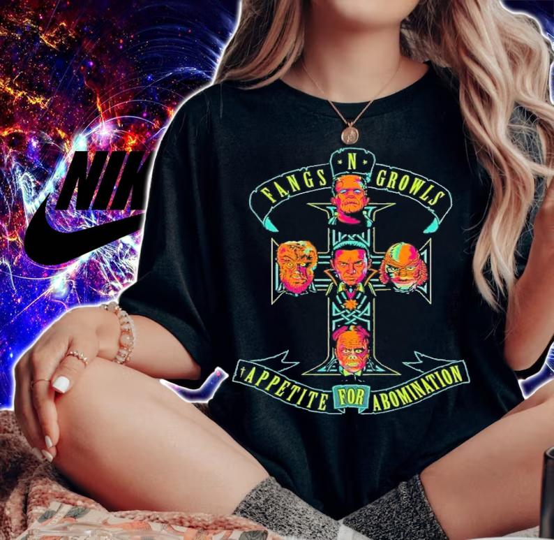 Fangs n Growls appetite for abomination t-shirt woman shirt