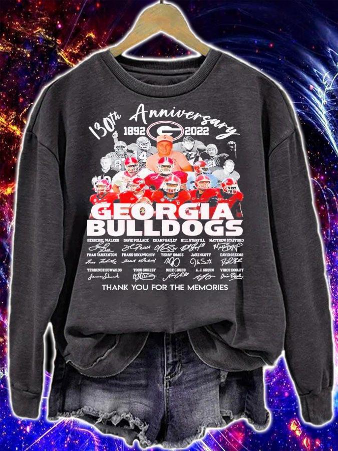 130th anniversary 1892 2022 Georgia Bulldogs thank you for the memories shirt t-shirt sweatshirt