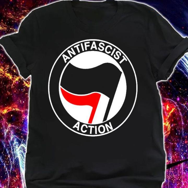 Anitfascist action flag shirt t-shirt shirt