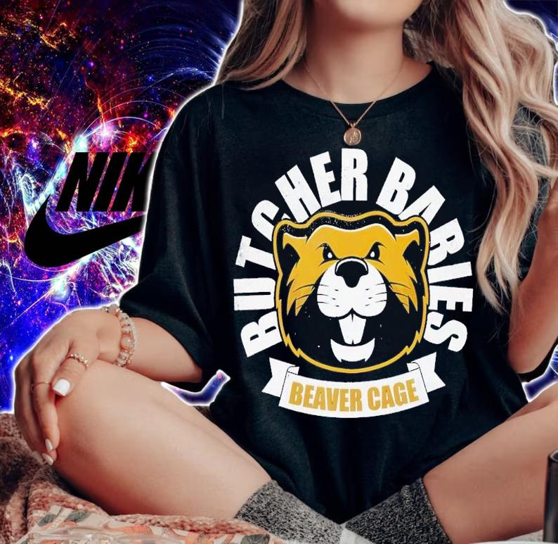 Beaver Cage University shirt t-shirt woman shirt
