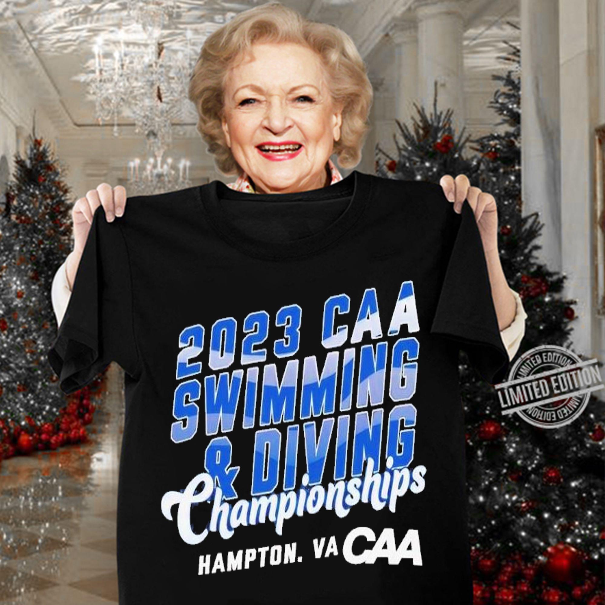 2023 CAA swimming and diving Championships Hampton shirt t-shirt woman shirt