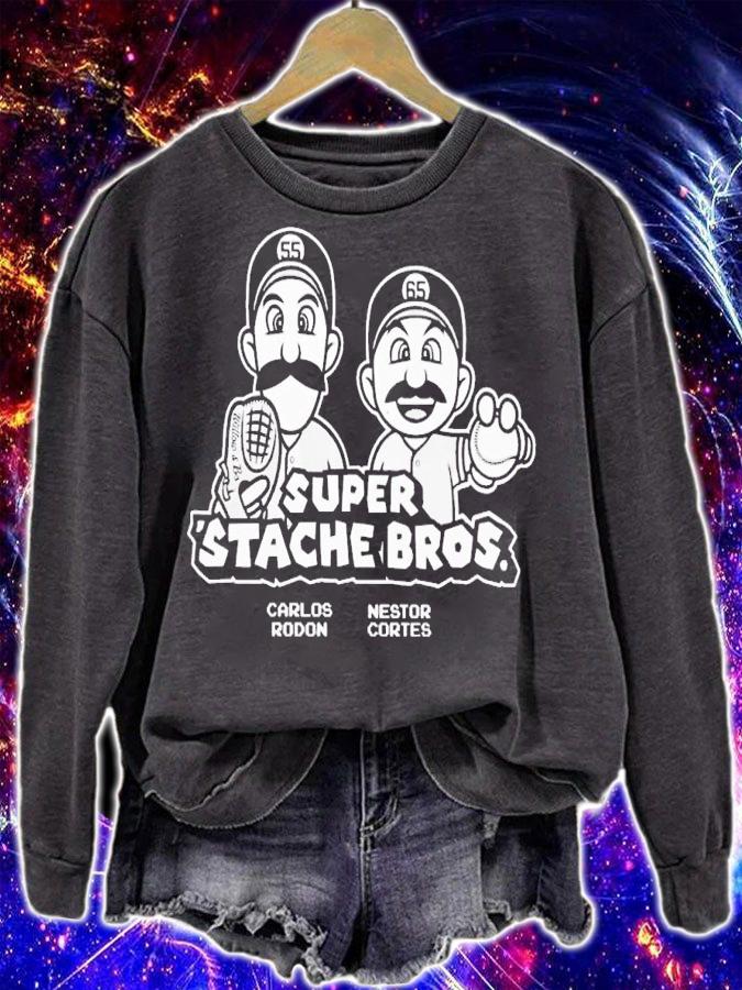 Carlos Rodon and Nestor Cortes Super Stache Bros shirt t-shirt sweatshirt
