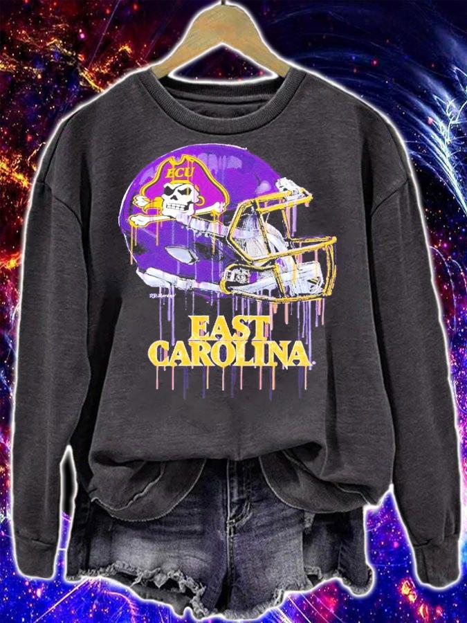 East Carolina Pirates Original Dripping Football Helmet Shirt t-shirt sweatshirt