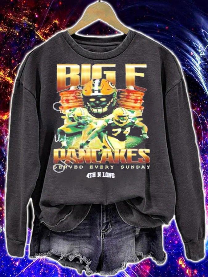 Elgton Jenkins Big E Pancakes Served Every Sunday T-Shirt t-shirt sweatshirt