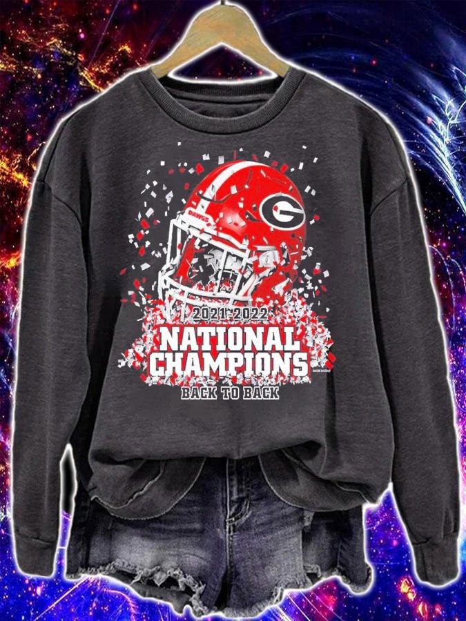 Georgia Bulldogs Back-To-Back College Football Playoff National Champions Confetti Helmet shirt t-shirt sweatshirt