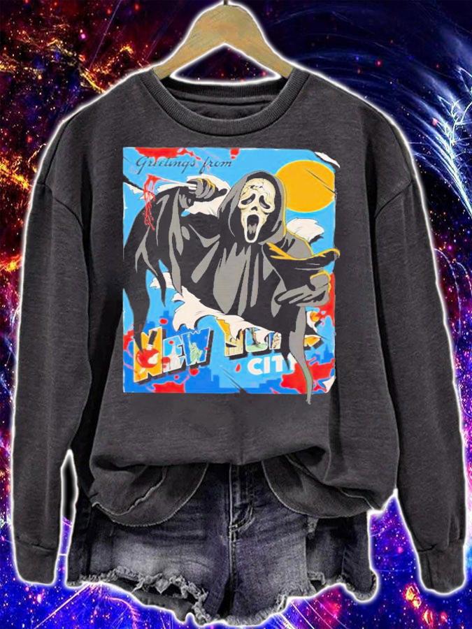 Ghost face greetings from New York City shirt t-shirt sweatshirt