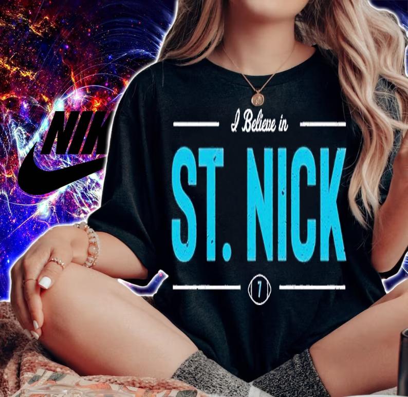 I believe in St. Nick shirt t-shirt woman shirt