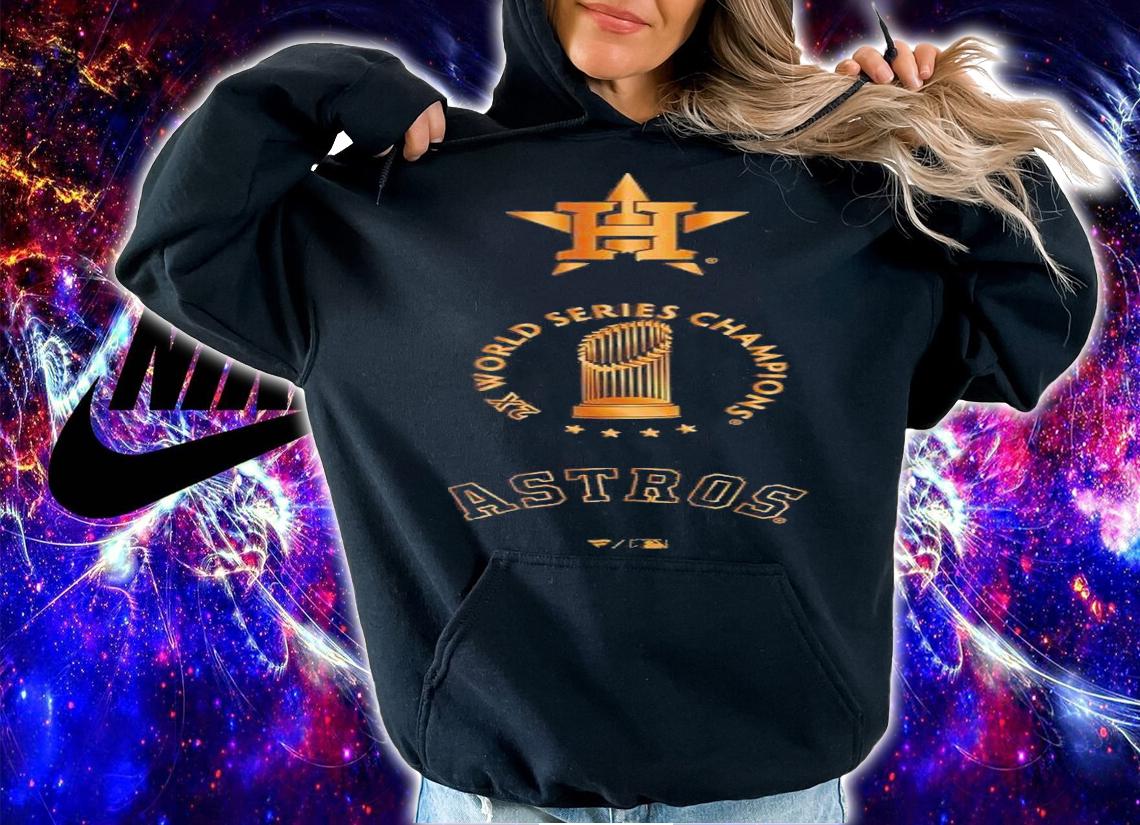Houston Astros 2X World Series Champions Gold Luxe T-Shirt t-shirt hoodie