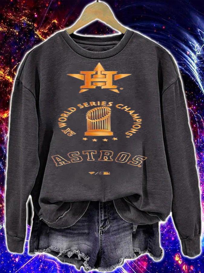 Houston Astros 2X World Series Champions Gold Luxe T-Shirt t-shirt sweatshirt