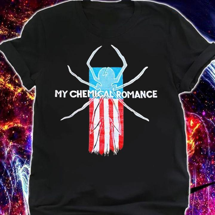 MCR Spider American Flag shirt t-shirt shirt