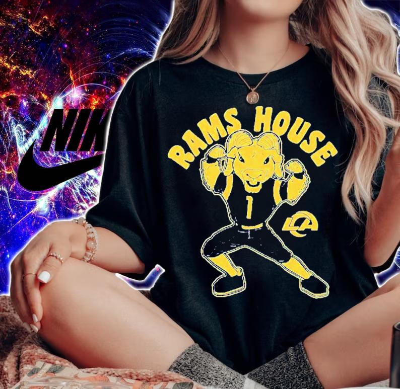 NFL Los Angeles Rams Royal Rams House Shirt t-shirt woman shirt