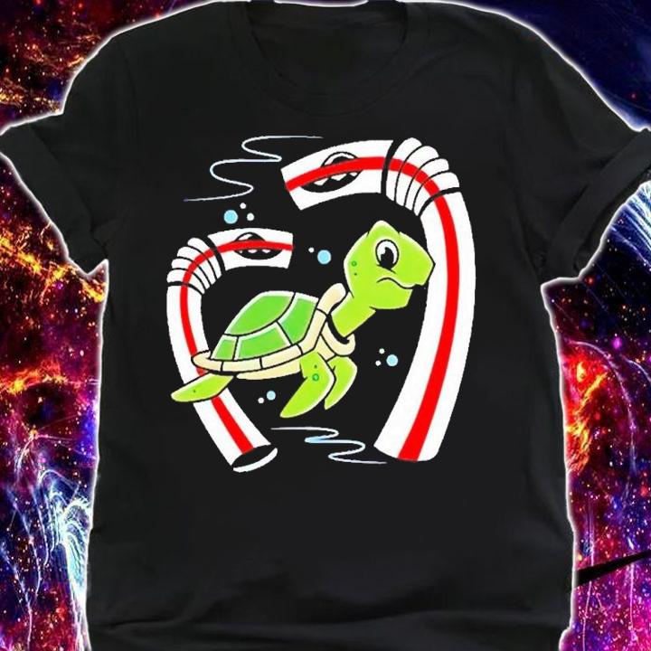 No straws for turtles shirt t-shirt shirt