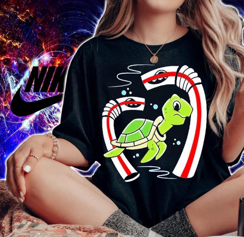 No straws for turtles shirt t-shirt woman shirt