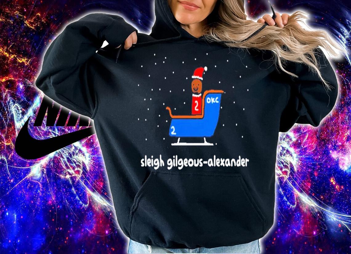 NBA Christmas Sleigh Gilgeous-Alexander Shirt t-shirt