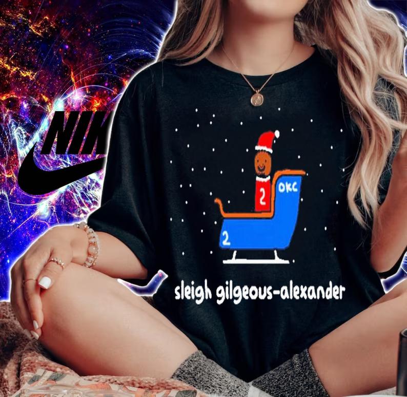 NBA Christmas Sleigh Gilgeous-Alexander Shirt t-shirt