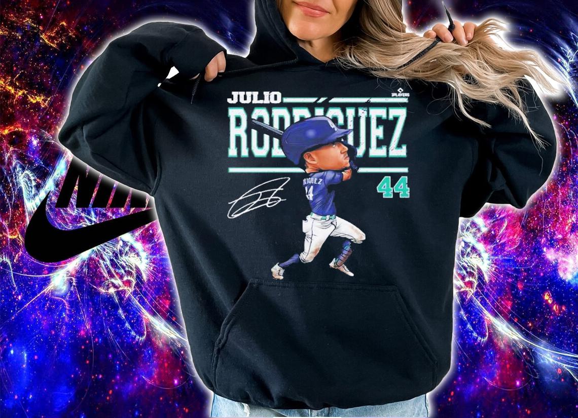 Julio Rodriguez Seattle Cartoon Basketball Signature Shirt t-shirt