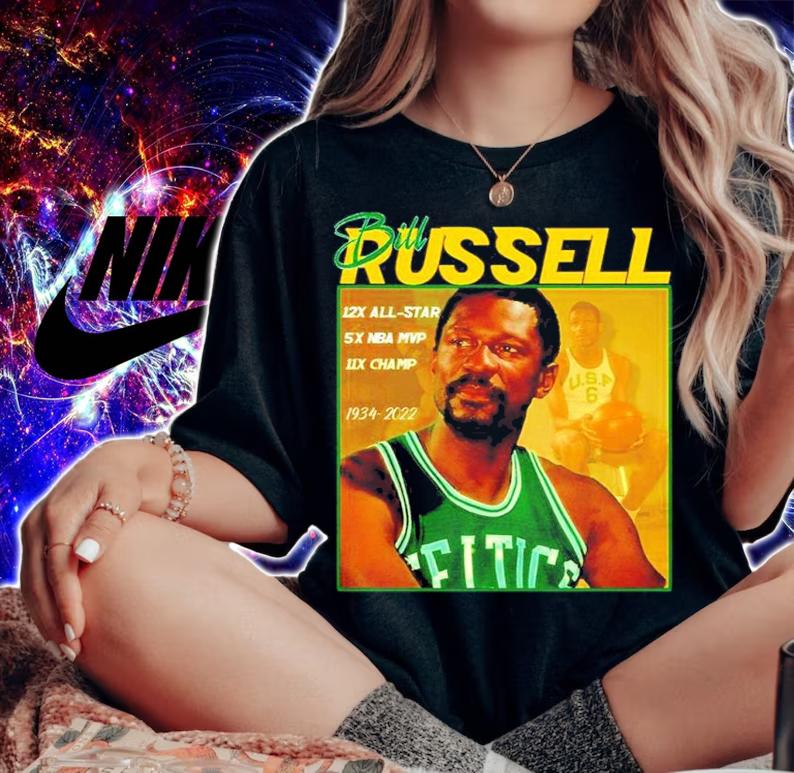 Bill Russell 1934 2022 Bill Russell shirt t-shirt woman shirt