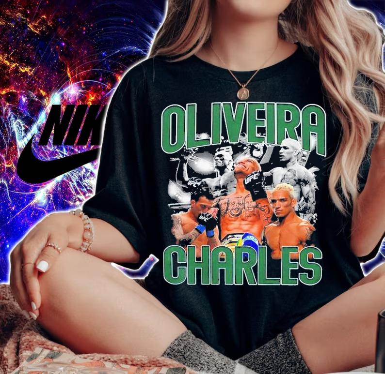 Charles Oliveira Do Bronx Bootleg 90s Style Shirt t-shirt woman shirt
