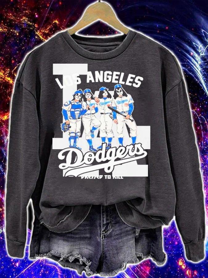Los Angeles Dodgers Kiss Band Dressed To Kill Shirt t-shirt