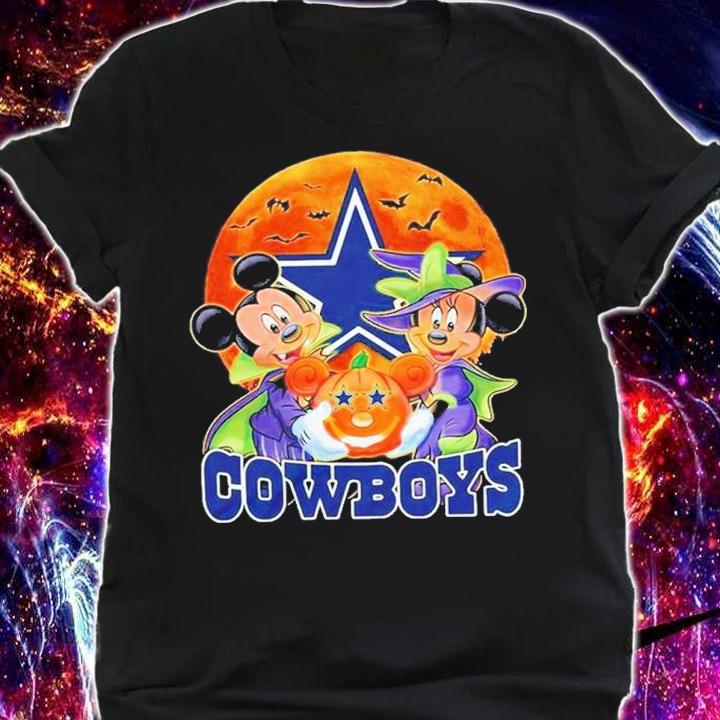 Mickey Mouse And Minnie Mouse Dallas Cowboys Halloween Shirt t-shirt shirt