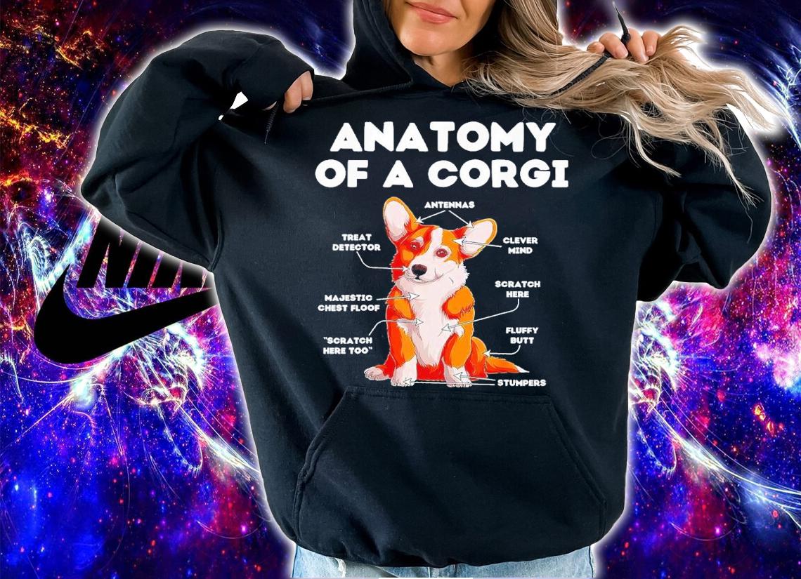 Anatomy Of A Corgi Dog Lover Shirt t-shirt hoodie