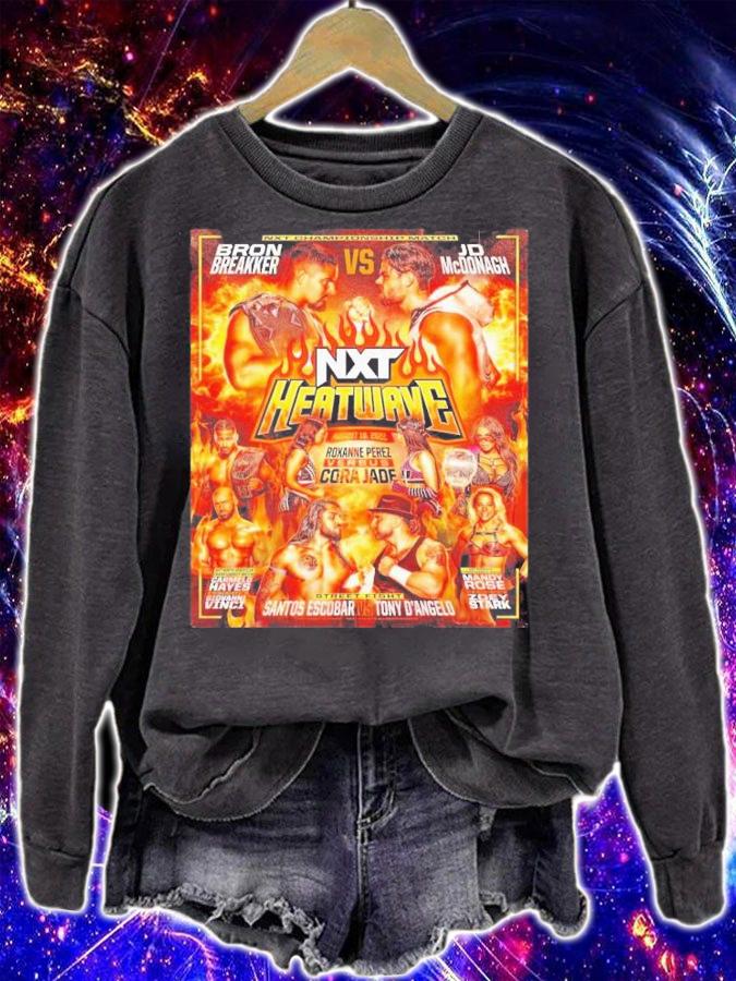 Bron Breakker Vs JD McDonagh 2022 NXT Heatwave T-Shirt t-shirt sweatshirt