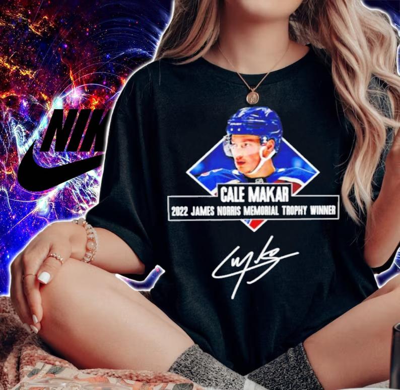 Cale Makar Colorado Avalanche 2022 Norris Trophy Winner Hockey Shirt t-shirt woman shirt