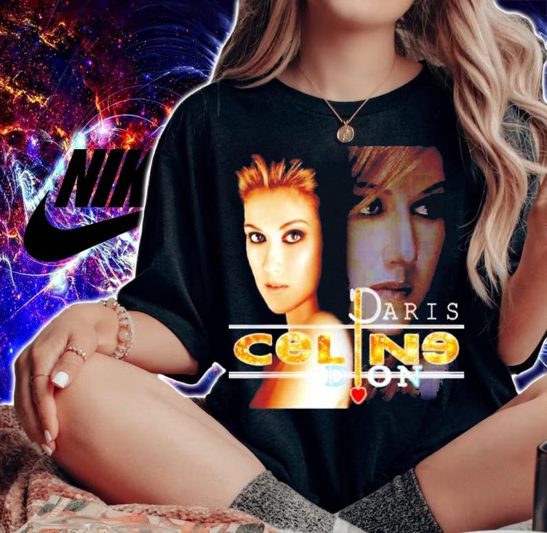 Celine Dion Paris 2022 Photographic Shirt t-shirt woman shirt