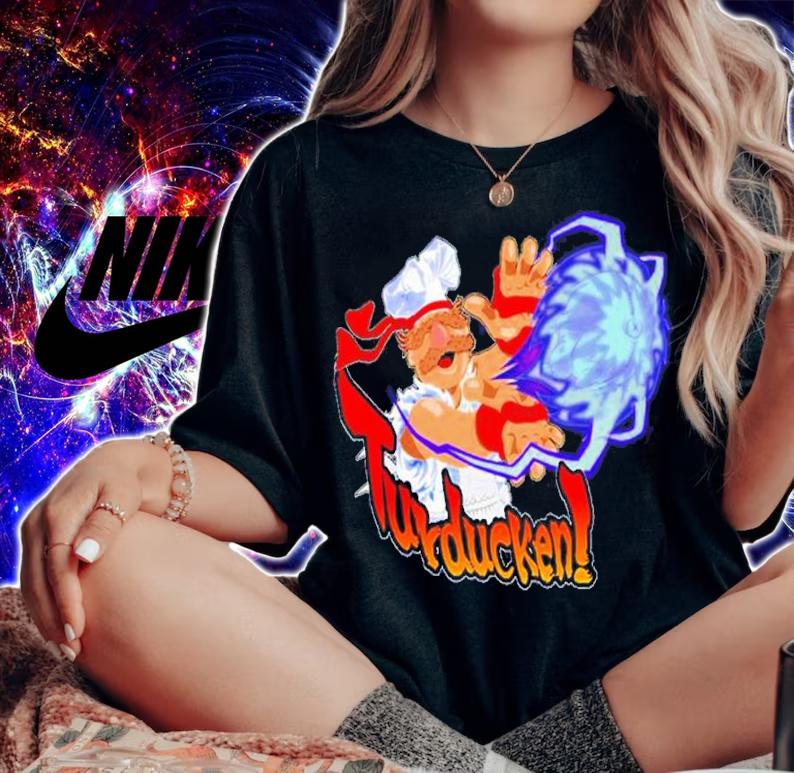 Turducken Hadouken Street Fighter Crossover Shirt t-shirt woman shirt