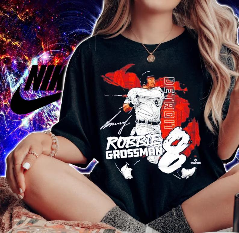 Detroit Baseball Robbie Grossman State Shirt t-shirt woman shirt