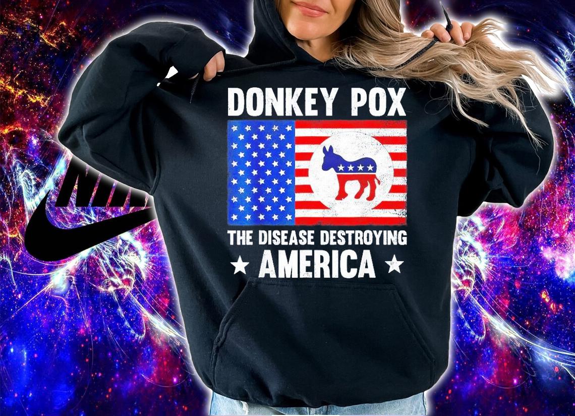 Donkey Pox The Disease Destroying America Anti Biden T-Shirt t-shirt