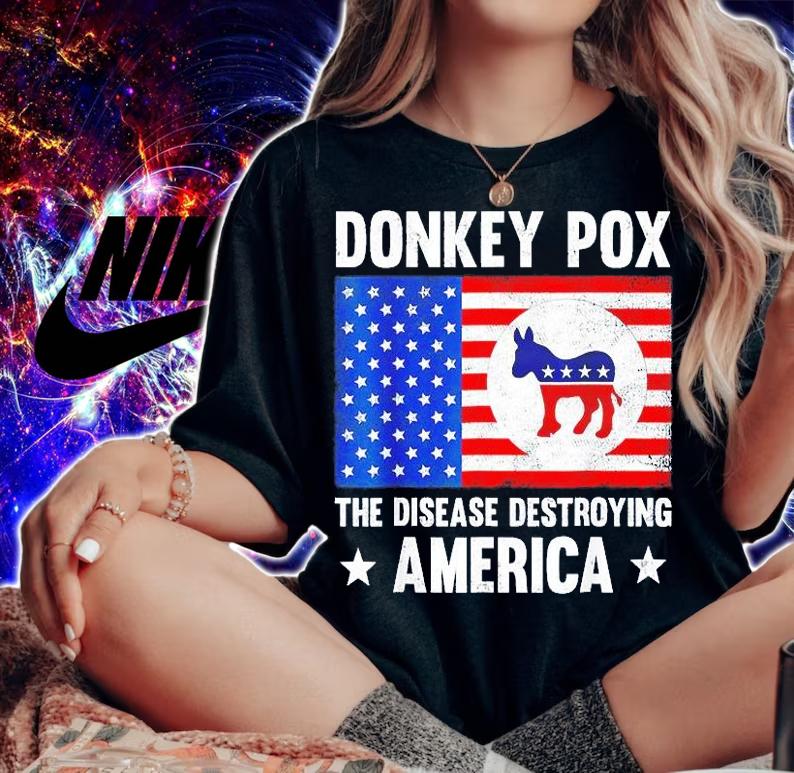 Donkey Pox The Disease Destroying America Anti Biden T-Shirt t-shirt
