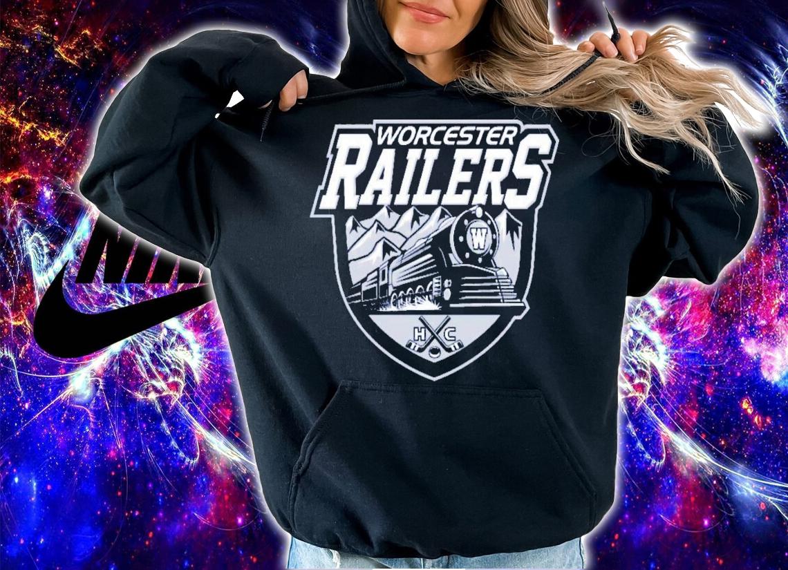 Echl Worcester Railers Hockey Logo 2022 T-Shirt t-shirt hoodie