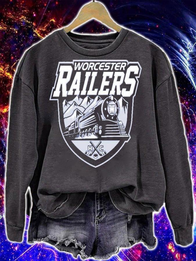 Echl Worcester Railers Hockey Logo 2022 T-Shirt t-shirt sweatshirt