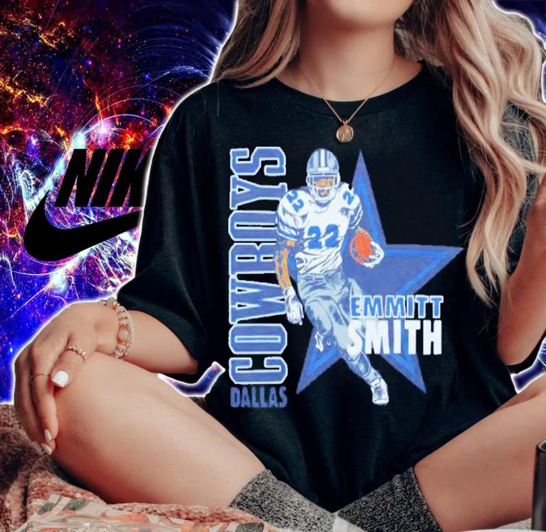 Emmitt Smith Dallas Cowboys Shirt t-shirt woman shirt